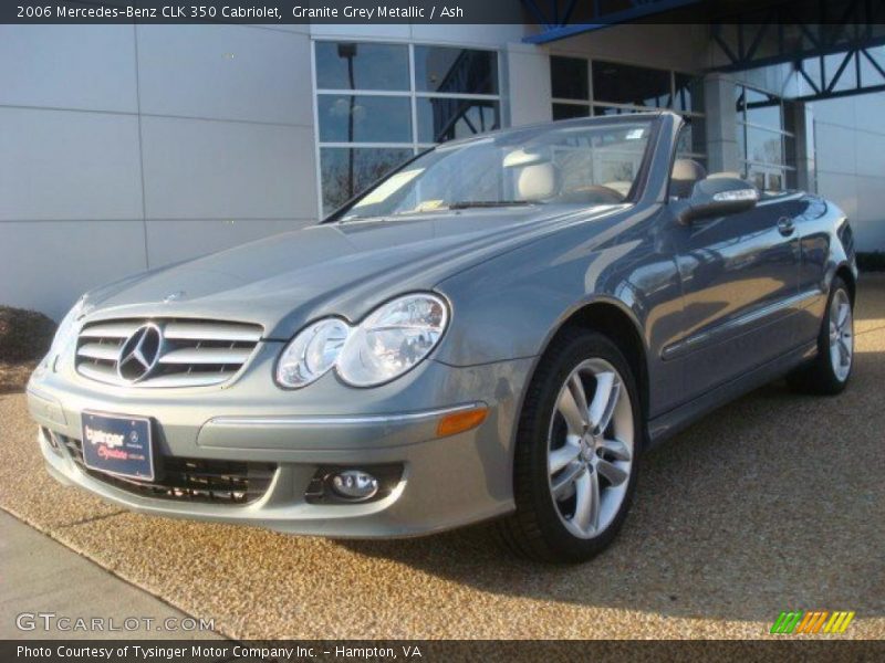 Granite Grey Metallic / Ash 2006 Mercedes-Benz CLK 350 Cabriolet