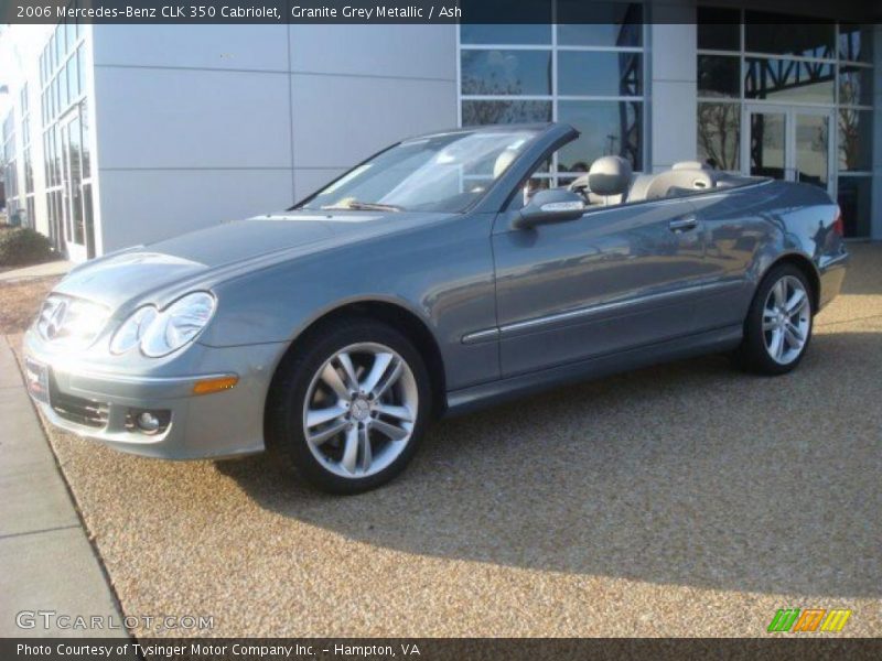 Granite Grey Metallic / Ash 2006 Mercedes-Benz CLK 350 Cabriolet