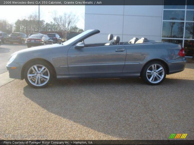 Granite Grey Metallic / Ash 2006 Mercedes-Benz CLK 350 Cabriolet