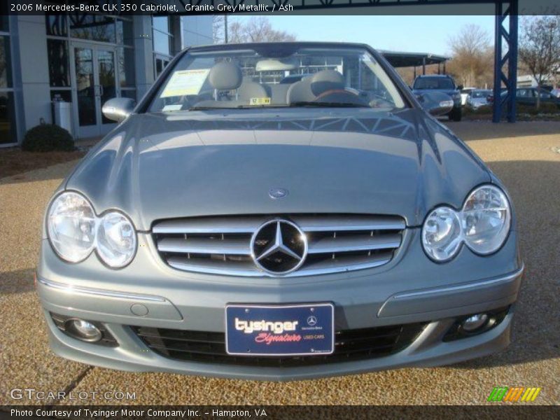 Granite Grey Metallic / Ash 2006 Mercedes-Benz CLK 350 Cabriolet