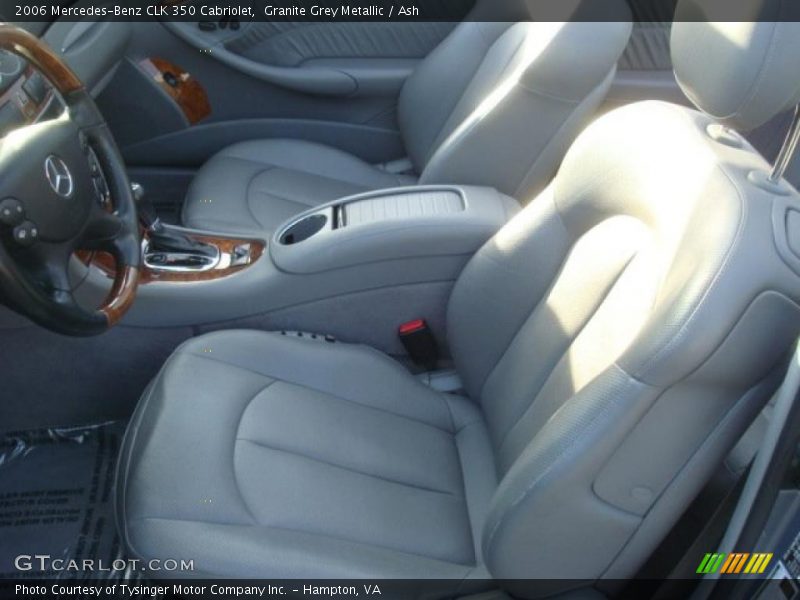 Granite Grey Metallic / Ash 2006 Mercedes-Benz CLK 350 Cabriolet