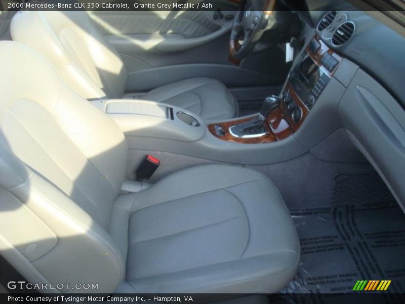 Granite Grey Metallic / Ash 2006 Mercedes-Benz CLK 350 Cabriolet