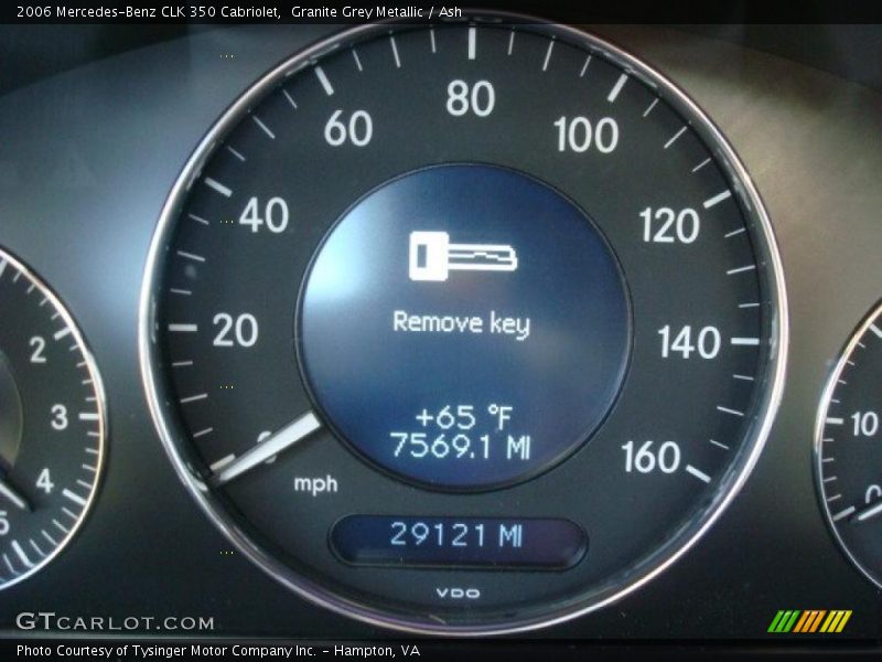 Granite Grey Metallic / Ash 2006 Mercedes-Benz CLK 350 Cabriolet