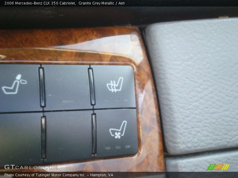 Granite Grey Metallic / Ash 2006 Mercedes-Benz CLK 350 Cabriolet