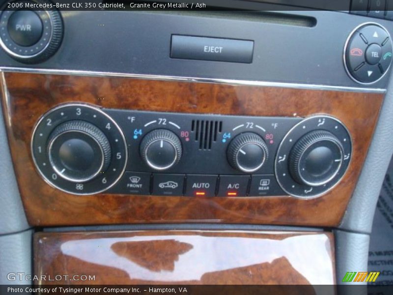 Controls of 2006 CLK 350 Cabriolet