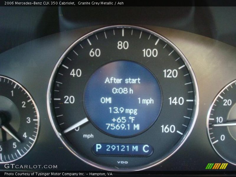 Granite Grey Metallic / Ash 2006 Mercedes-Benz CLK 350 Cabriolet