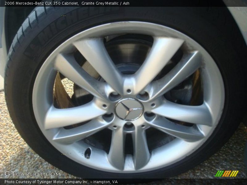 Granite Grey Metallic / Ash 2006 Mercedes-Benz CLK 350 Cabriolet