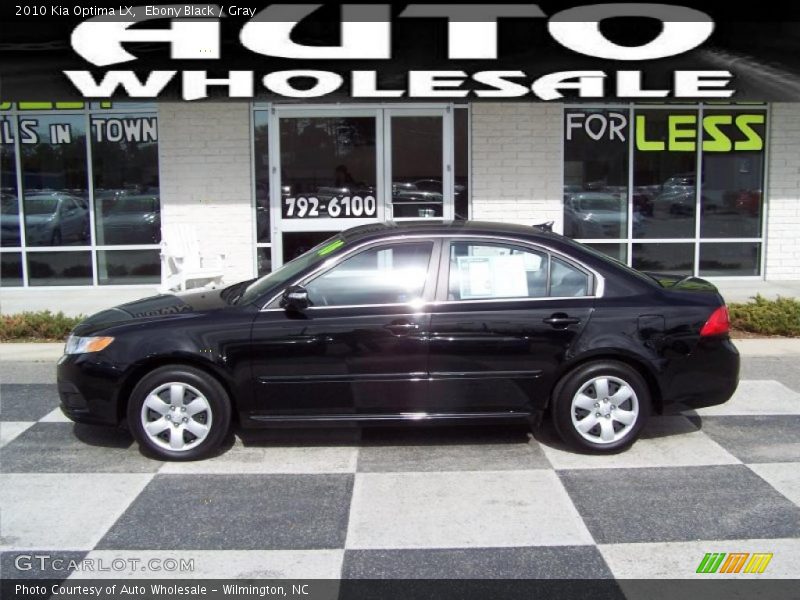 Ebony Black / Gray 2010 Kia Optima LX
