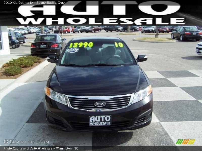 Ebony Black / Gray 2010 Kia Optima LX