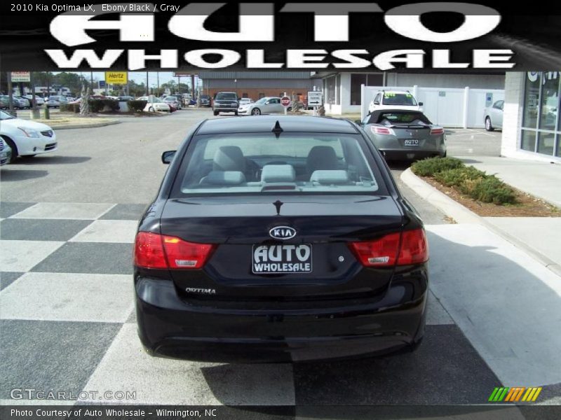 Ebony Black / Gray 2010 Kia Optima LX