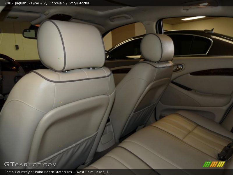 Porcelain / Ivory/Mocha 2007 Jaguar S-Type 4.2