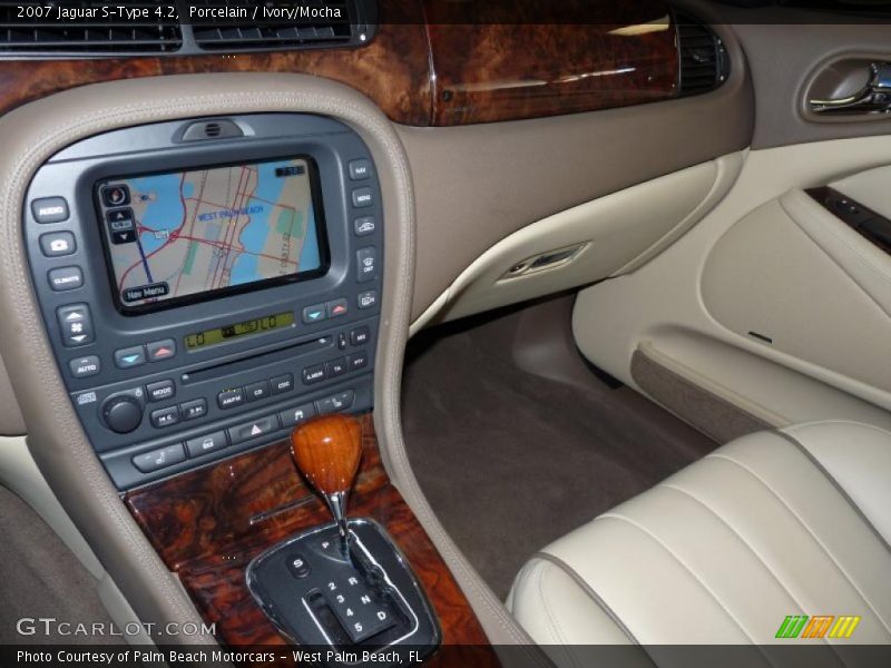 Porcelain / Ivory/Mocha 2007 Jaguar S-Type 4.2