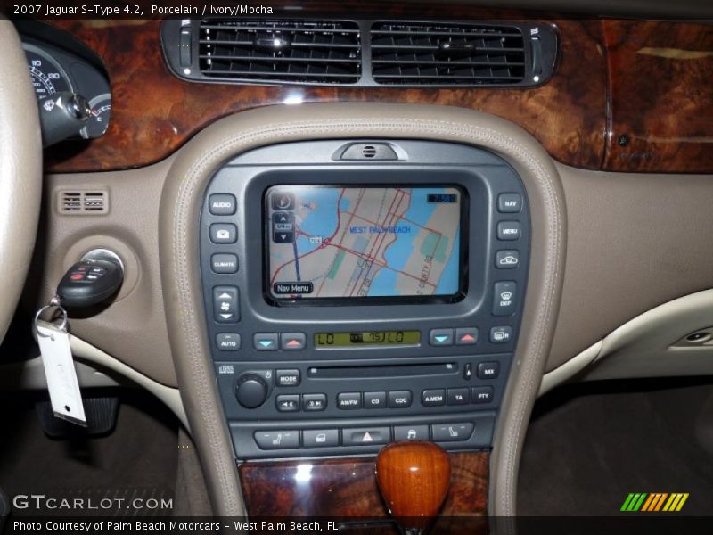 Porcelain / Ivory/Mocha 2007 Jaguar S-Type 4.2