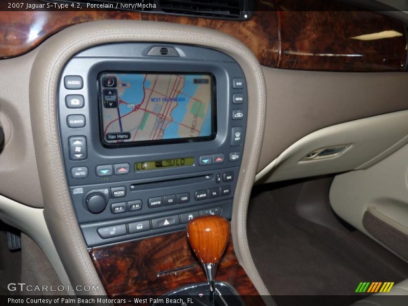Porcelain / Ivory/Mocha 2007 Jaguar S-Type 4.2