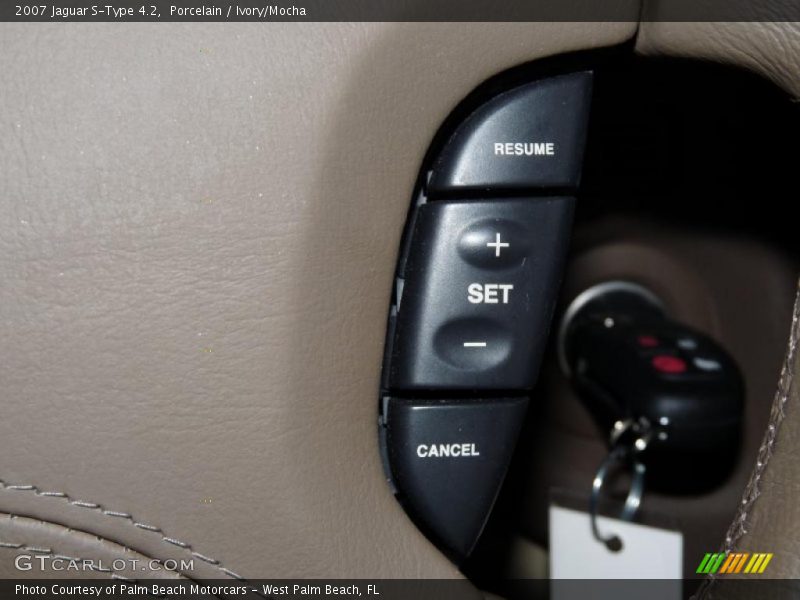 Porcelain / Ivory/Mocha 2007 Jaguar S-Type 4.2