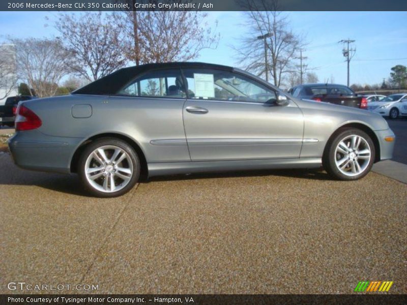 Granite Grey Metallic / Ash 2006 Mercedes-Benz CLK 350 Cabriolet