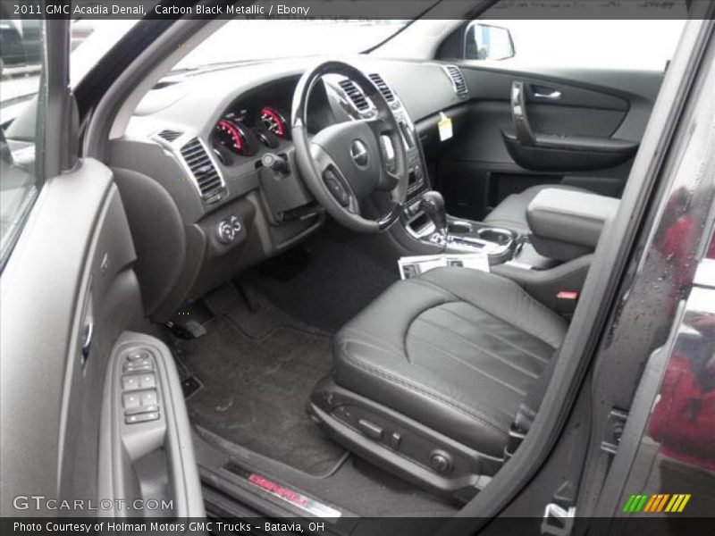  2011 Acadia Denali Ebony Interior