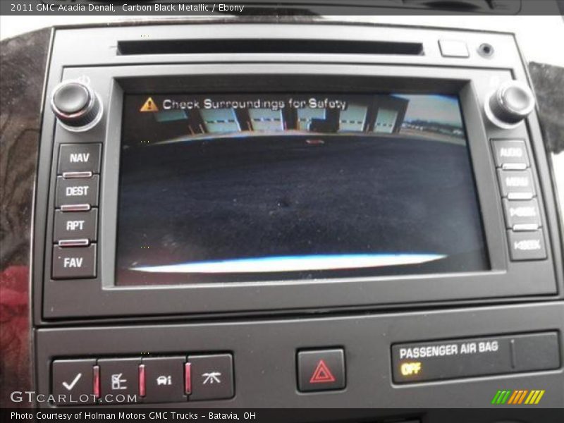 Controls of 2011 Acadia Denali