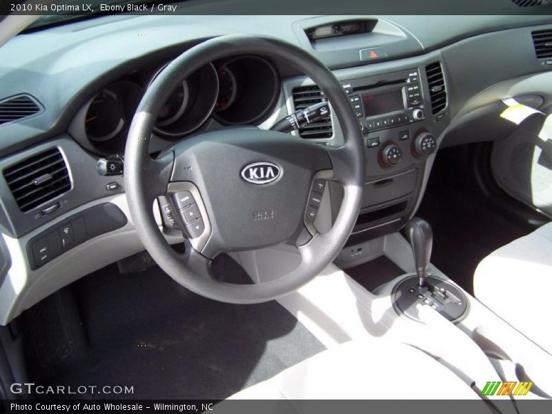 Ebony Black / Gray 2010 Kia Optima LX