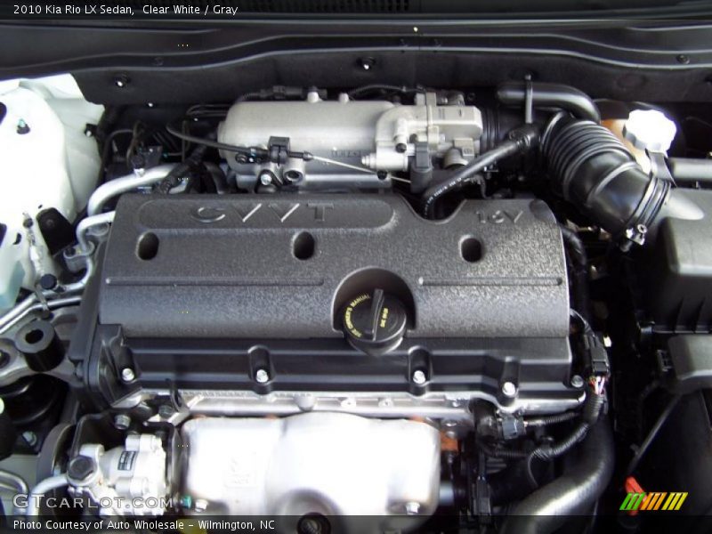 Clear White / Gray 2010 Kia Rio LX Sedan