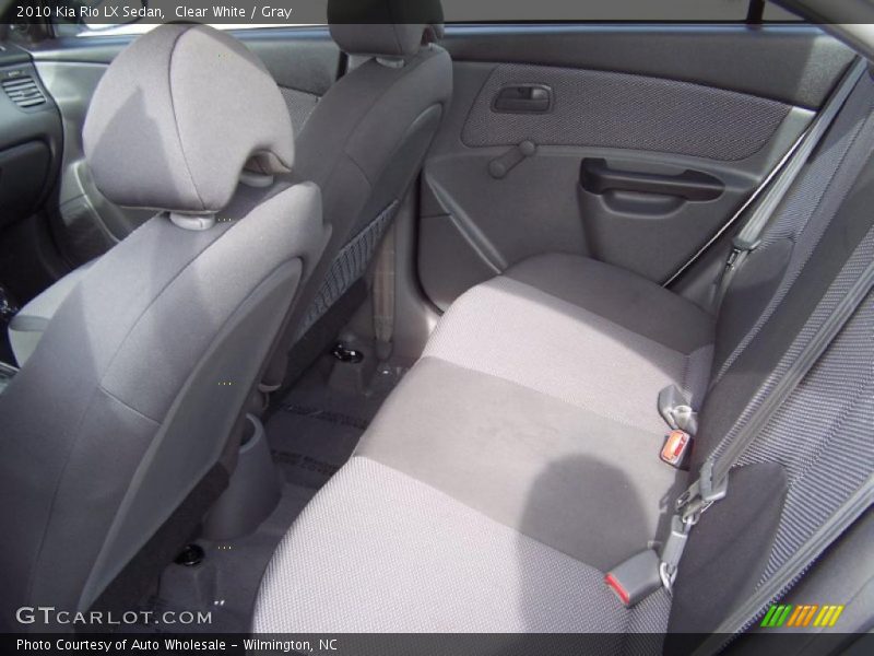 Clear White / Gray 2010 Kia Rio LX Sedan
