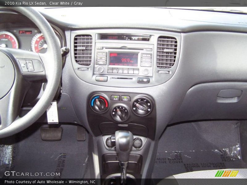 Clear White / Gray 2010 Kia Rio LX Sedan
