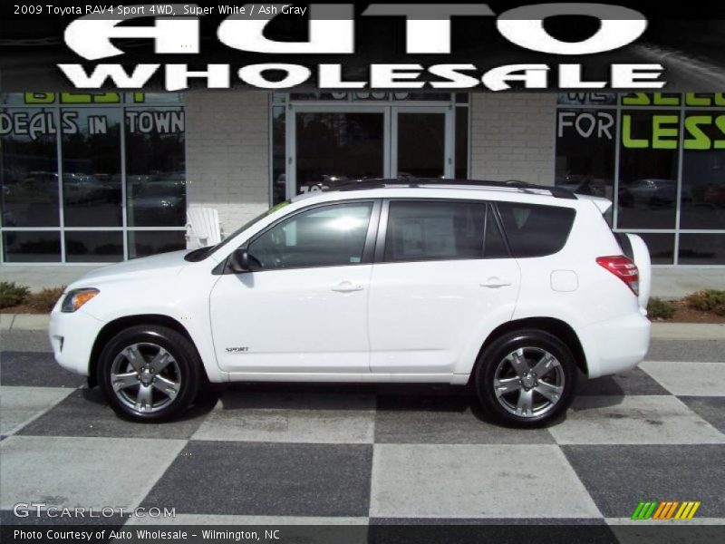 Super White / Ash Gray 2009 Toyota RAV4 Sport 4WD