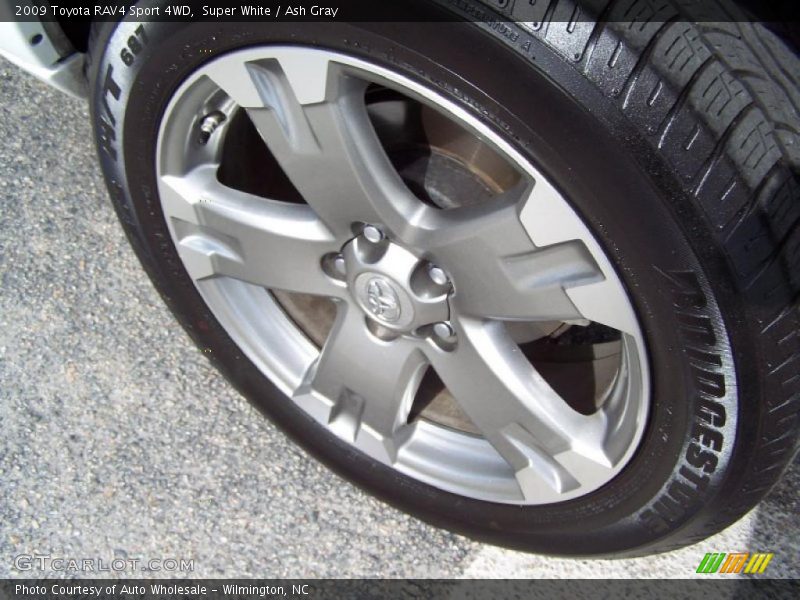 Super White / Ash Gray 2009 Toyota RAV4 Sport 4WD
