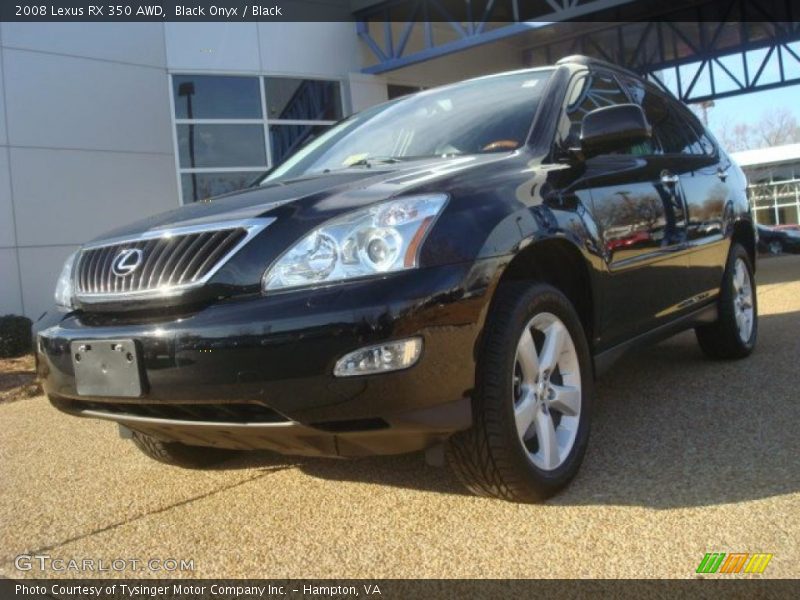 Black Onyx / Black 2008 Lexus RX 350 AWD