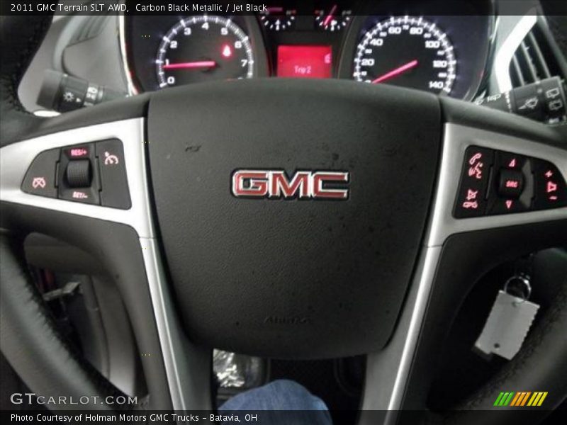 Carbon Black Metallic / Jet Black 2011 GMC Terrain SLT AWD