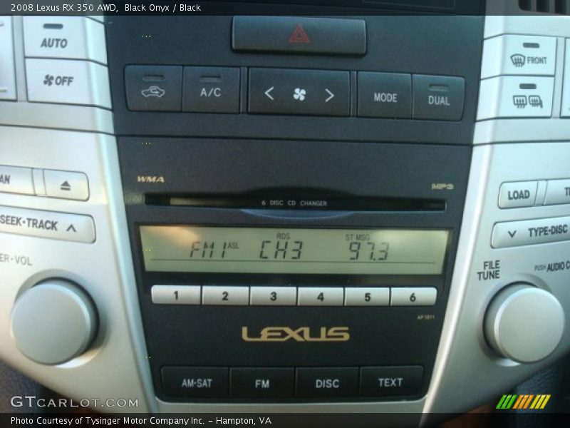 Black Onyx / Black 2008 Lexus RX 350 AWD