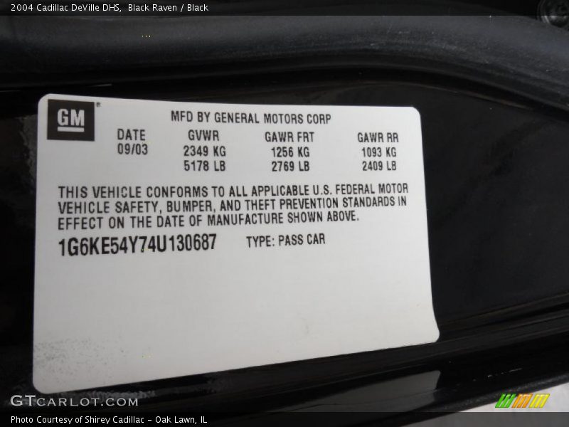 Black Raven / Black 2004 Cadillac DeVille DHS