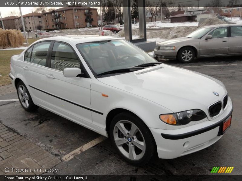 Front 3/4 View of 2005 3 Series 330xi Sedan