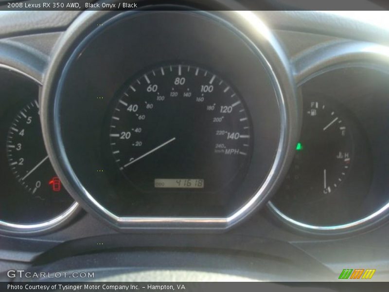 Black Onyx / Black 2008 Lexus RX 350 AWD