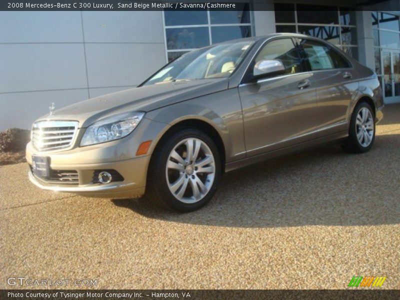 Sand Beige Metallic / Savanna/Cashmere 2008 Mercedes-Benz C 300 Luxury