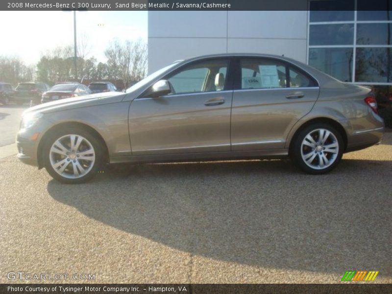 Sand Beige Metallic / Savanna/Cashmere 2008 Mercedes-Benz C 300 Luxury