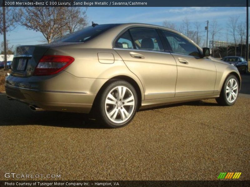 Sand Beige Metallic / Savanna/Cashmere 2008 Mercedes-Benz C 300 Luxury