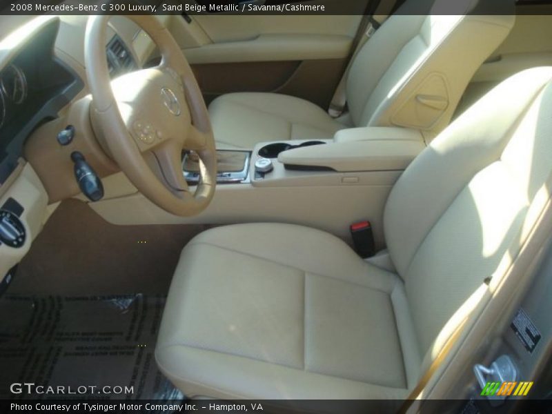 Sand Beige Metallic / Savanna/Cashmere 2008 Mercedes-Benz C 300 Luxury