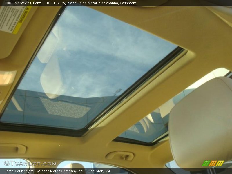 Sand Beige Metallic / Savanna/Cashmere 2008 Mercedes-Benz C 300 Luxury
