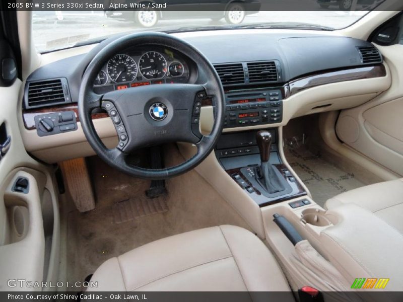 Sand Interior - 2005 3 Series 330xi Sedan 