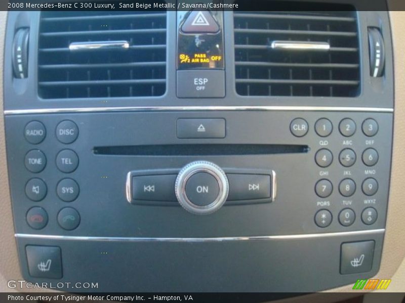 Sand Beige Metallic / Savanna/Cashmere 2008 Mercedes-Benz C 300 Luxury