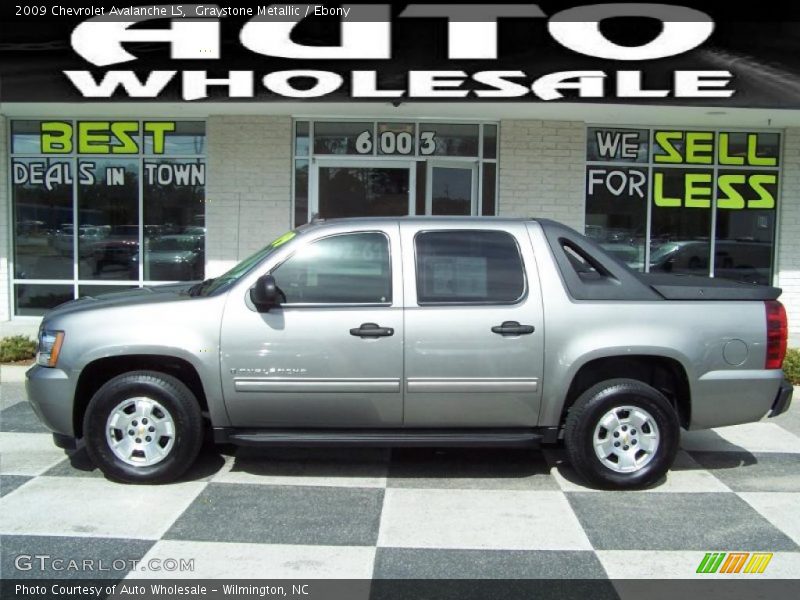 Graystone Metallic / Ebony 2009 Chevrolet Avalanche LS