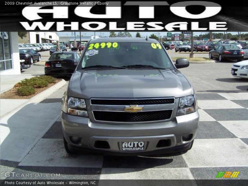 Graystone Metallic / Ebony 2009 Chevrolet Avalanche LS