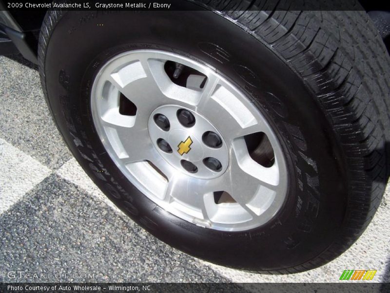 Graystone Metallic / Ebony 2009 Chevrolet Avalanche LS