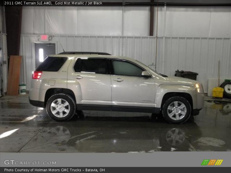Gold Mist Metallic / Jet Black 2011 GMC Terrain SLE AWD