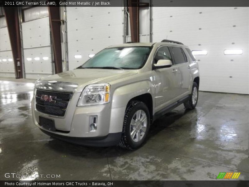 Gold Mist Metallic / Jet Black 2011 GMC Terrain SLE AWD