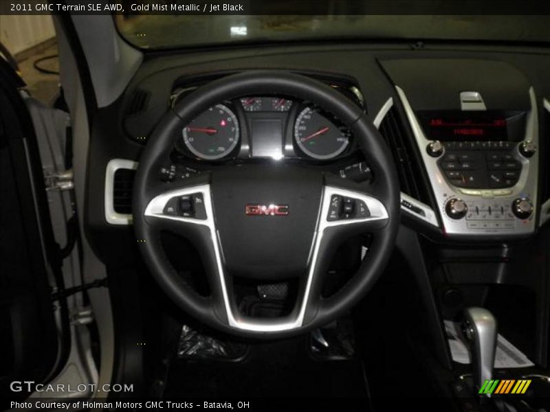 Gold Mist Metallic / Jet Black 2011 GMC Terrain SLE AWD