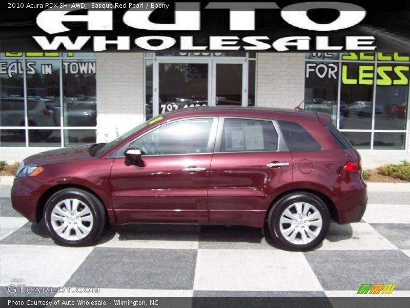 Basque Red Pearl / Ebony 2010 Acura RDX SH-AWD