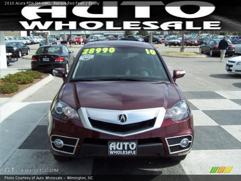 Basque Red Pearl / Ebony 2010 Acura RDX SH-AWD