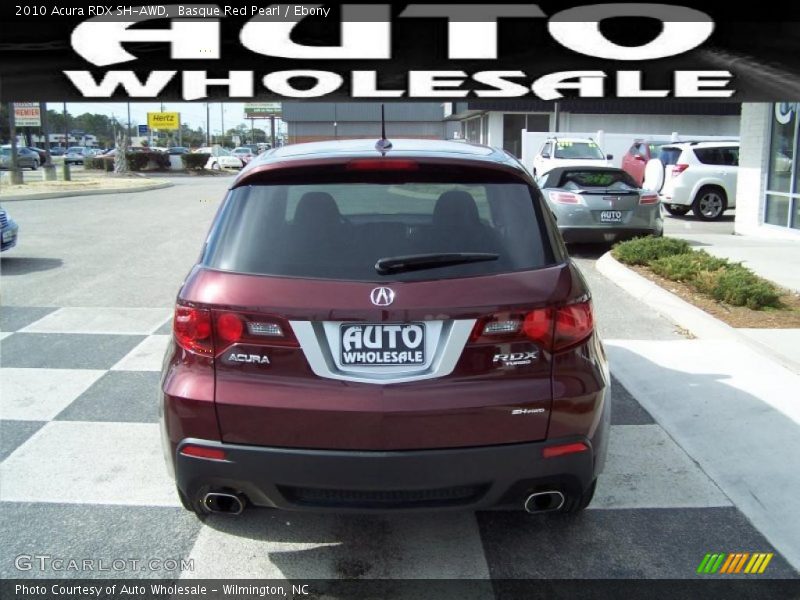 Basque Red Pearl / Ebony 2010 Acura RDX SH-AWD